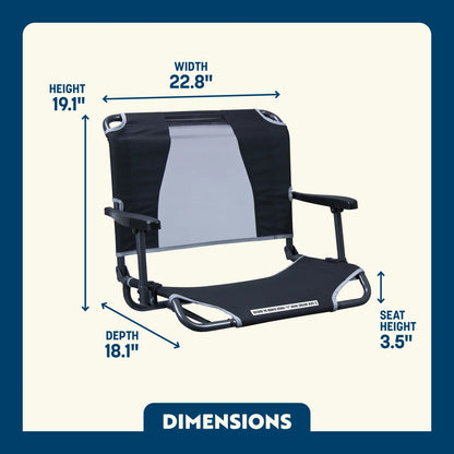 Big Comfort Stadium Chair™ with Armrests - Home Team Choice