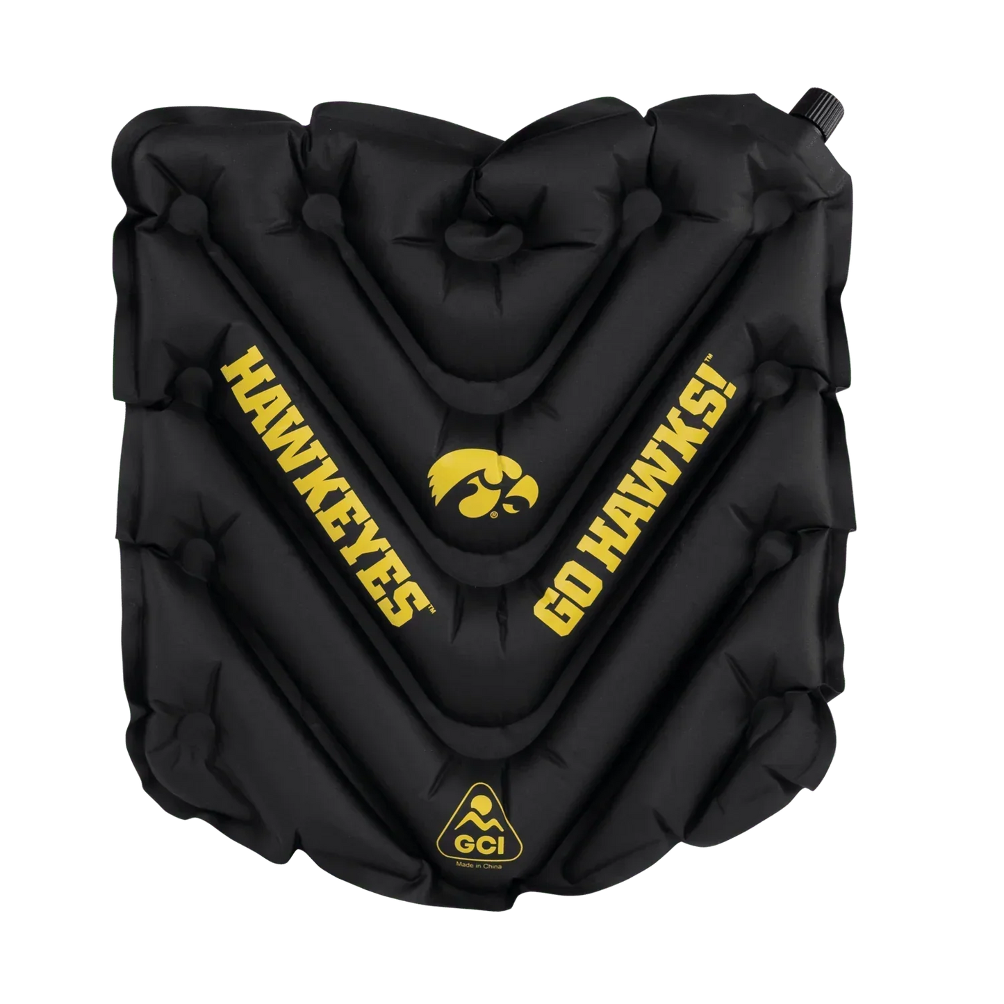 College V Seat™ Inflatable Stadium Cushion - Iowa Hawkeyes - Team Spirit Ready
