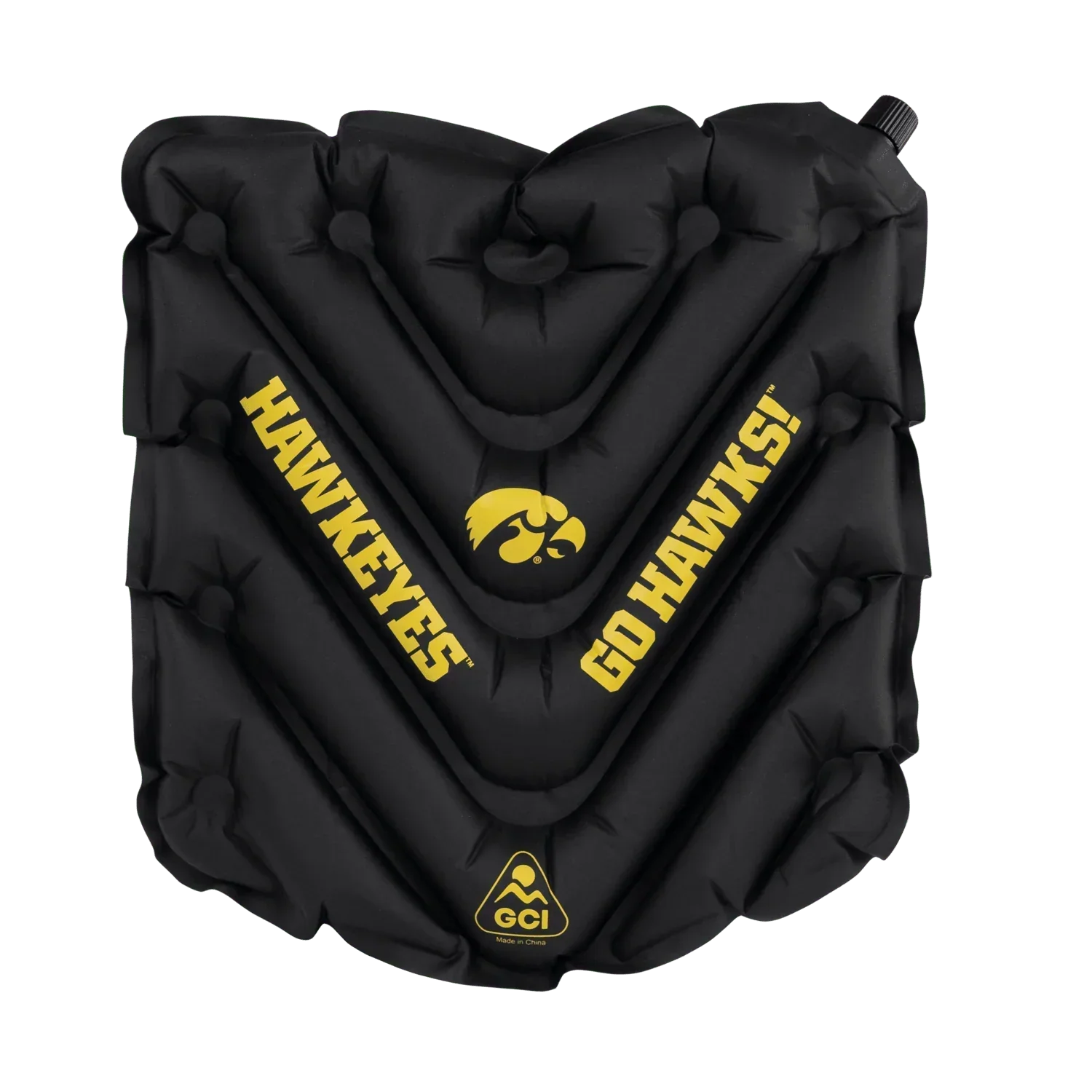 College V Seat™ Inflatable Stadium Cushion - Iowa Hawkeyes - Team Spirit Ready