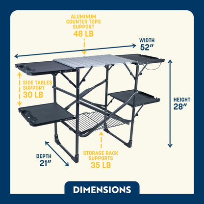 Slim-Fold Cook Station™ - Weekend Cook Setup
