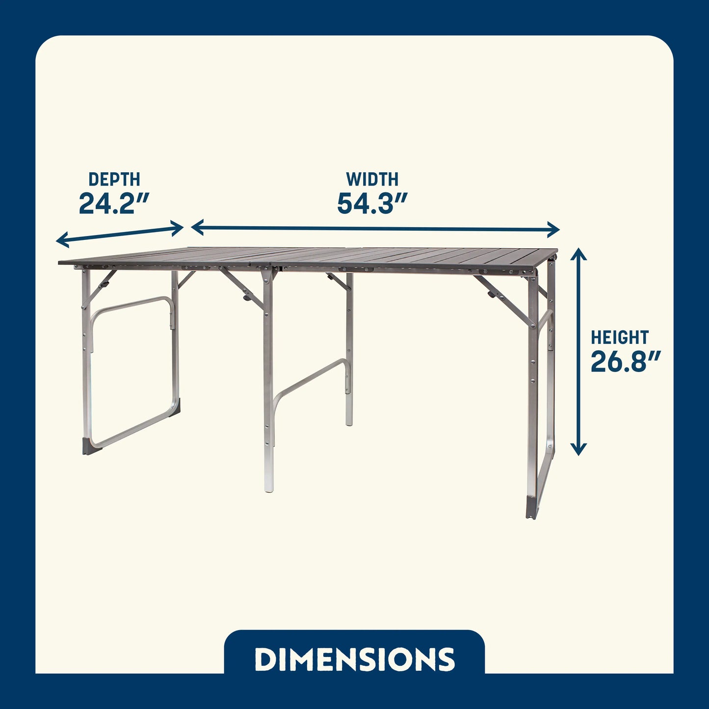 Slim-Fold Table - Cookout Ready