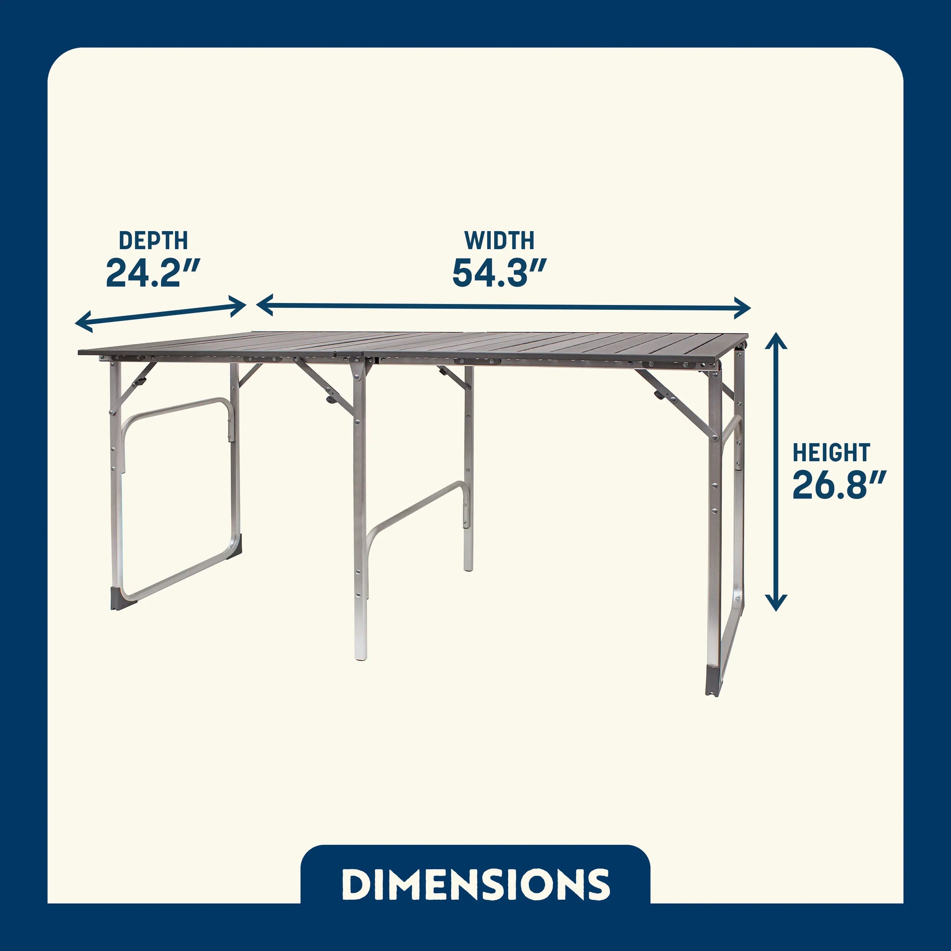 Slim-Fold Table - Cookout Ready