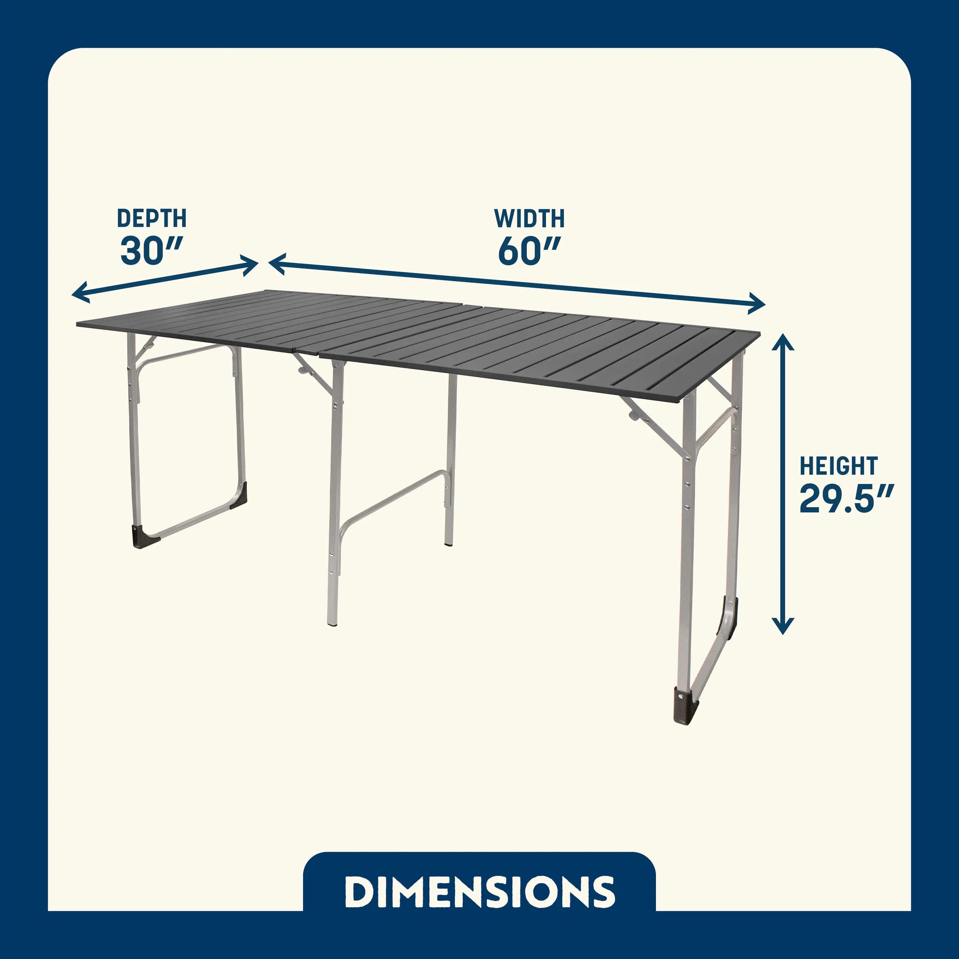 Slim-Fold Table XL™ - Camp Table Ready