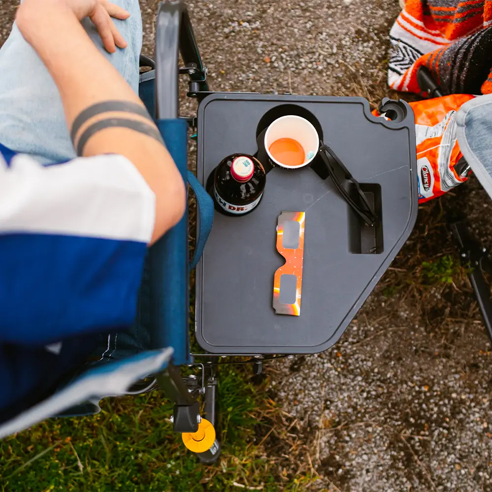 Freestyle Rocker™ with Side Table - Travel Camp Setup