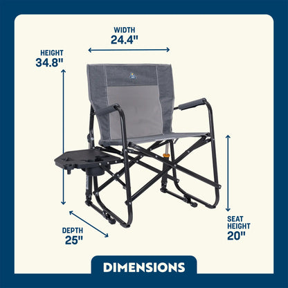 Freestyle Rocker™ with Side Table - Travel Camp Setup