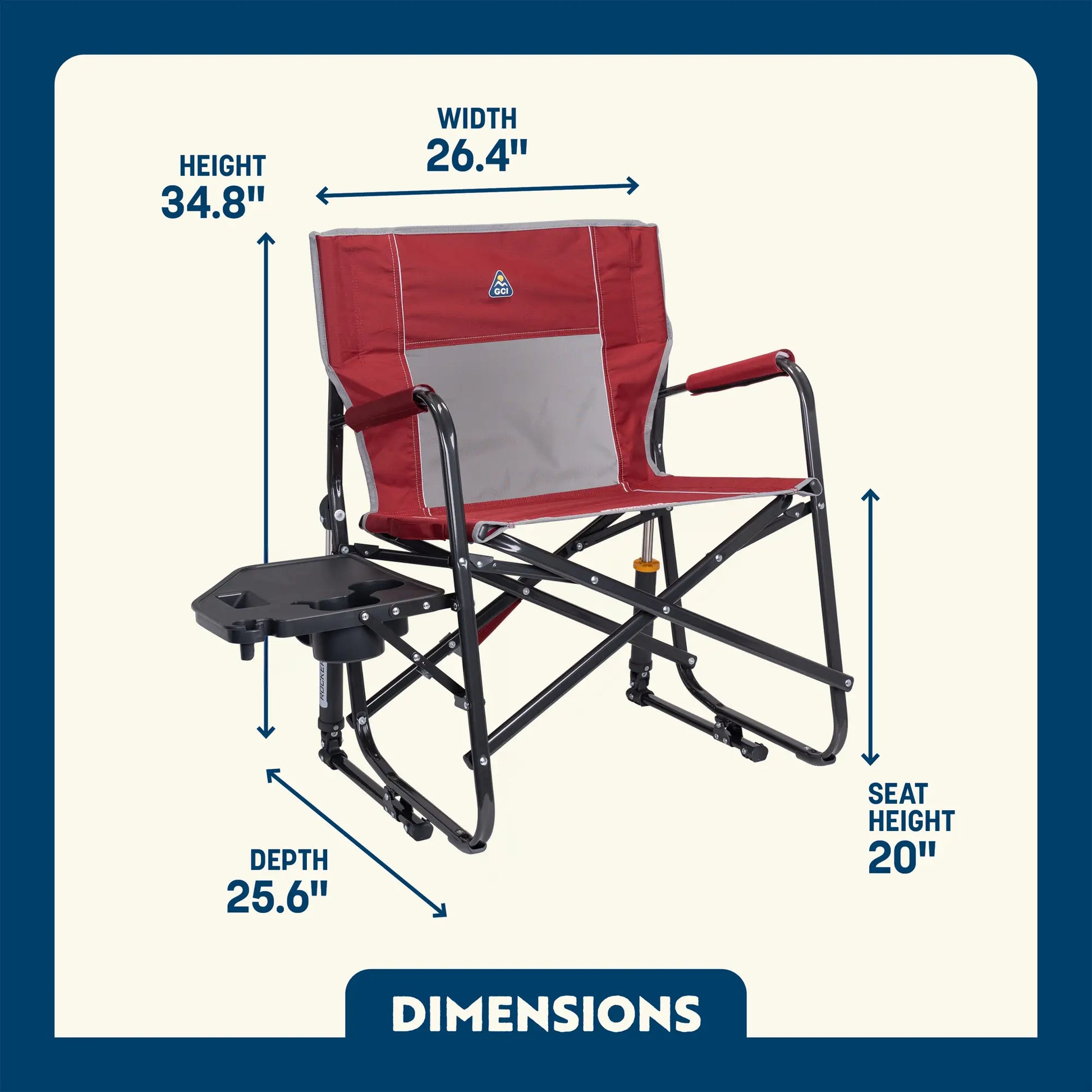 Freestyle Rocker XL™ with Side Table - Backyard Prep