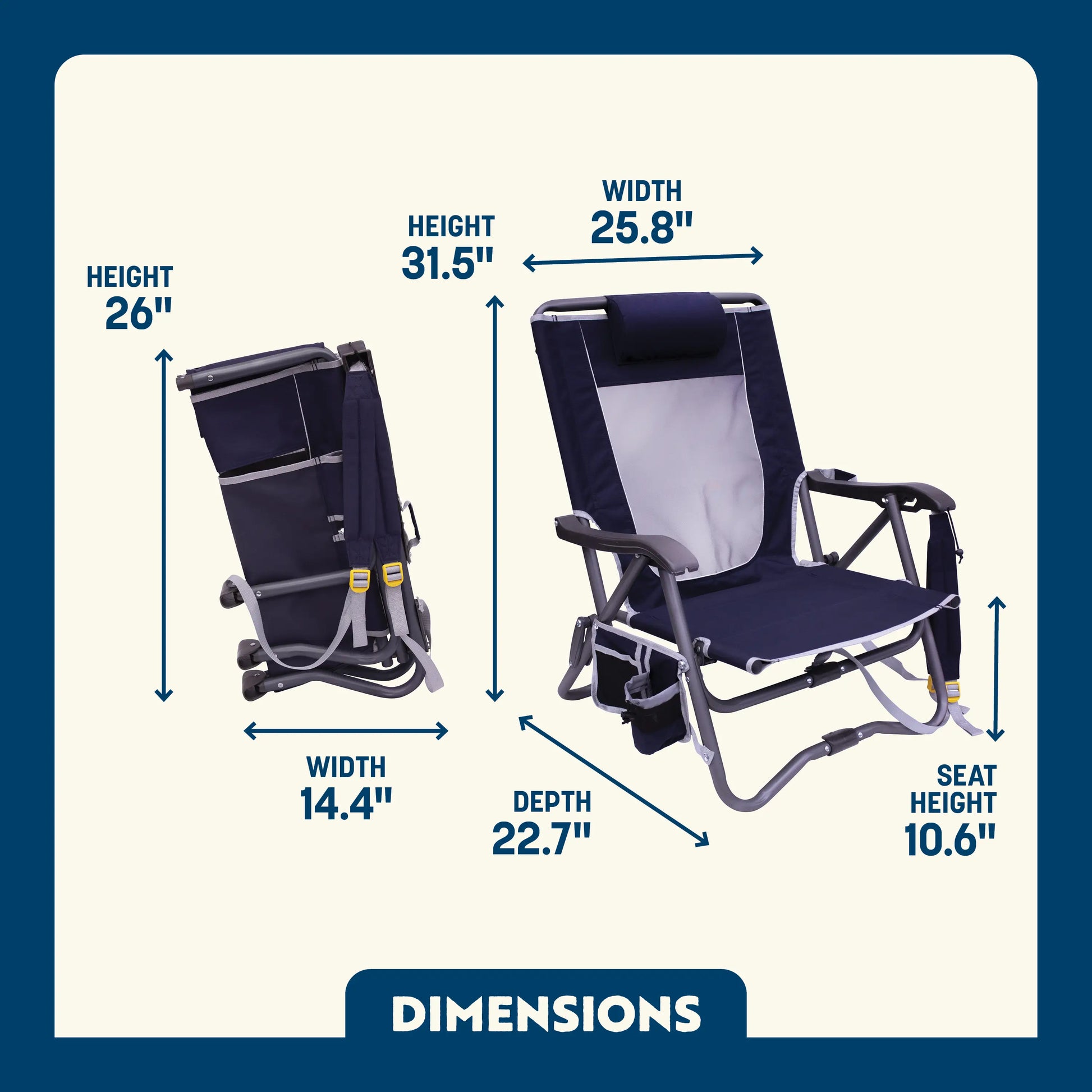Bi-Fold Slim Event Chair™ - Fresh Air Style