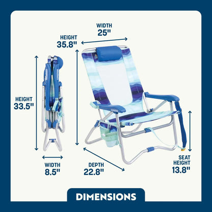 Bi-Fold Beach Chair™ - Coastal Ready