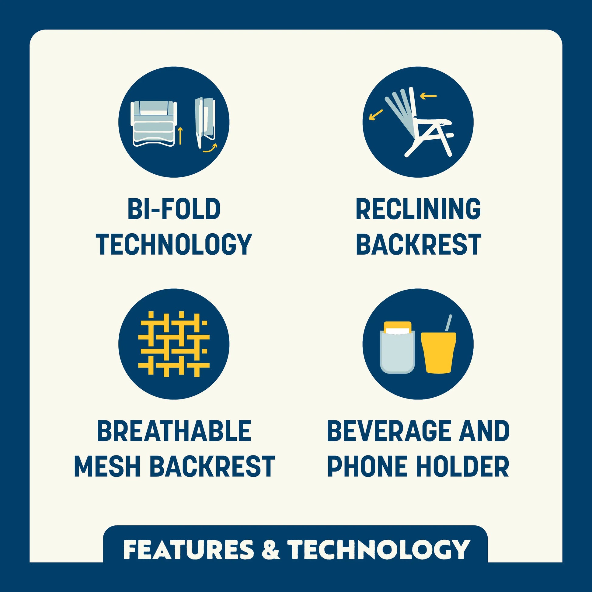 Bi-Fold Beach Chair™ - Coastal Ready