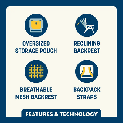 Backpack Beach Chair™ - Beach Day Ease