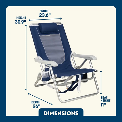 Backpack Beach Chair™ - Beach Day Ease