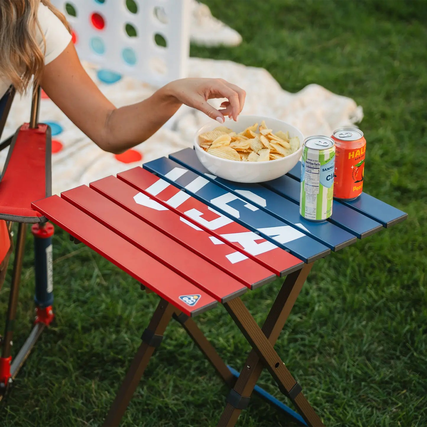 Compact Camp Table 20™ - USA Anniversary Deluxe - Summer Classic