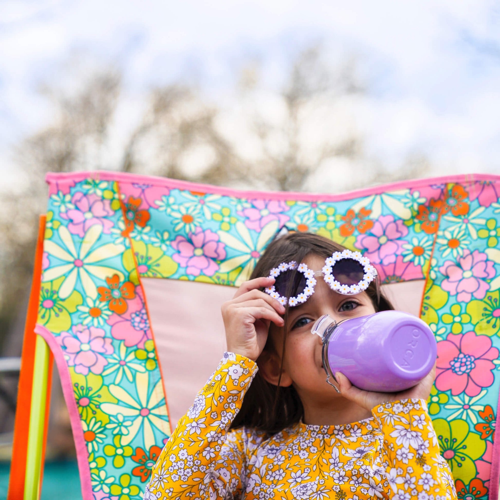 Comfort Pro Rocker - Floral - Porch Ease