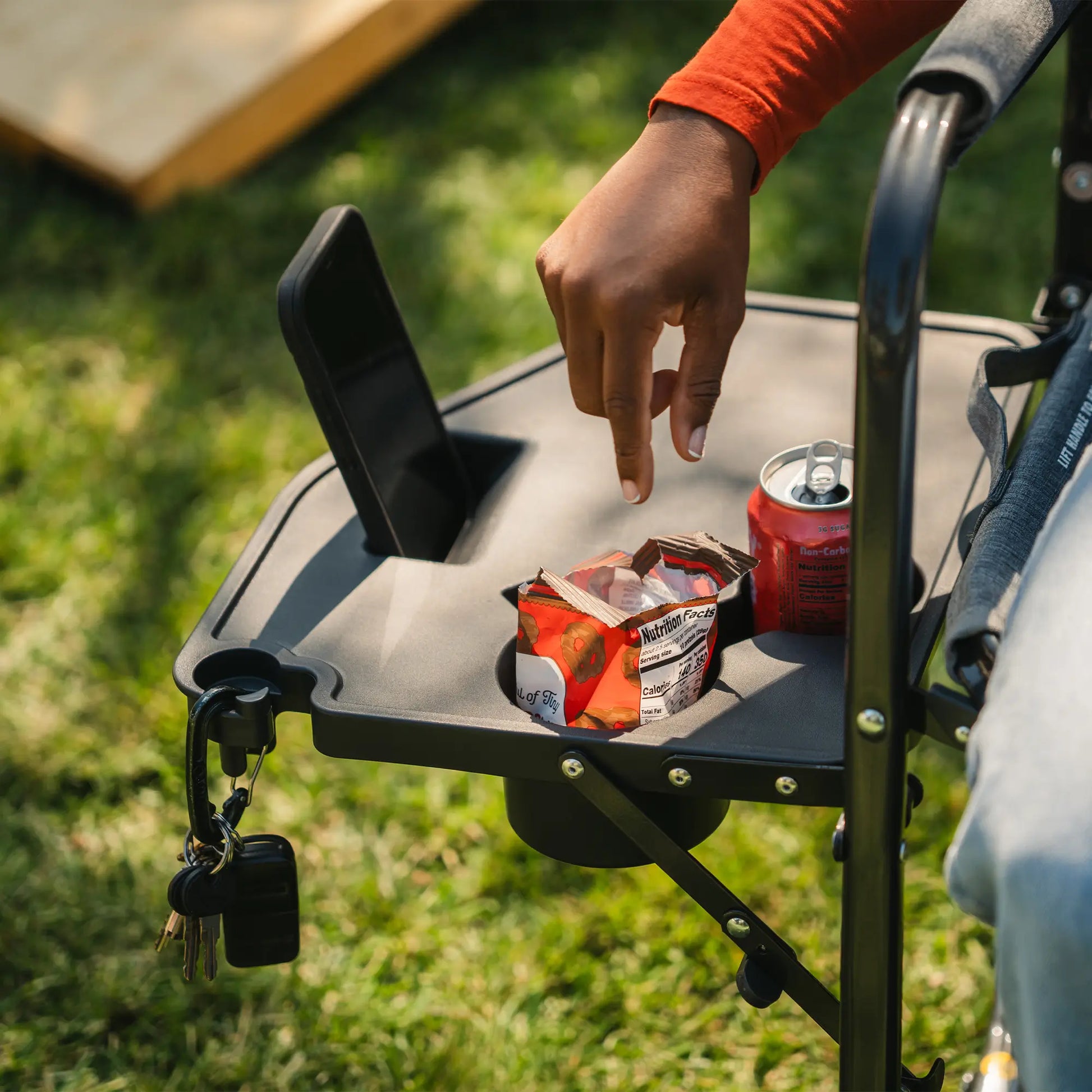 Freestyle Rocker™ with Side Table - Travel Camp Setup