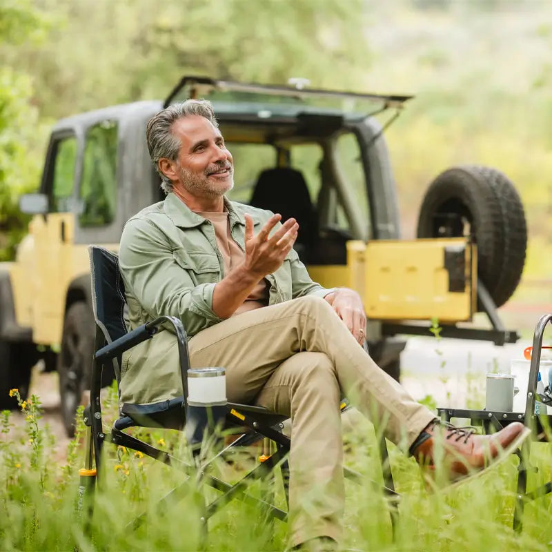 Freestyle Rocker™ with Side Table - Travel Camp Setup