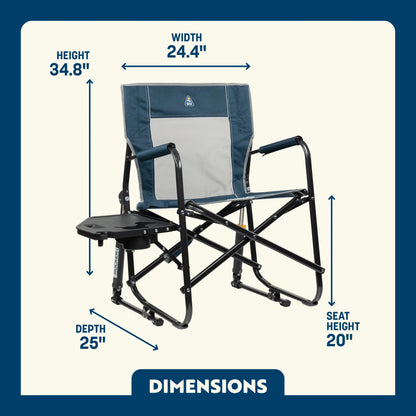 Freestyle Rocker™ with Side Table - Travel Camp Setup