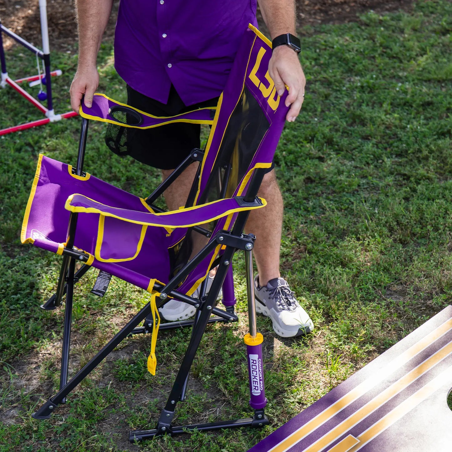 College Comfort Pro Rocker™ - LSU Tigers - Tailgate Style