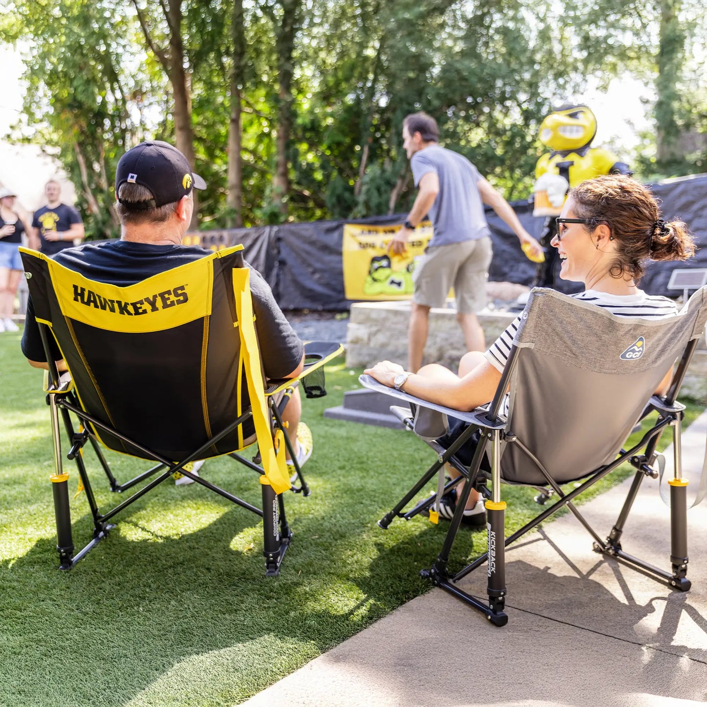 College Comfort Pro Rocker™ - Iowa Hawkeyes - Home Team Ready