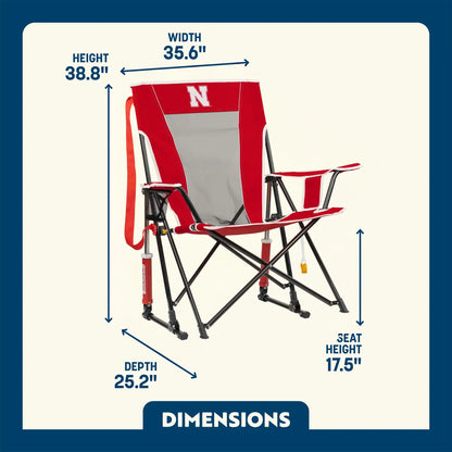 College Comfort Pro Rocker™ - Nebraska Cornhuskers - Fan Day Style