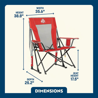 College Comfort Pro Rocker™ - Ohio State Buckeyes - Stadium Side Ready