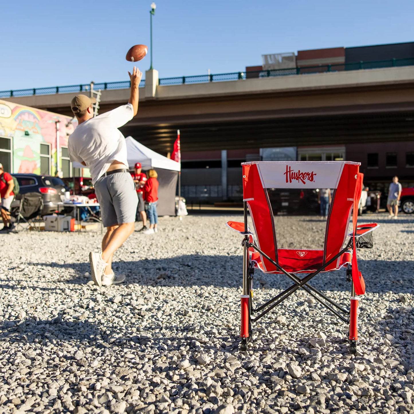 College Comfort Pro Rocker™ - Nebraska Cornhuskers - Fan Day Style