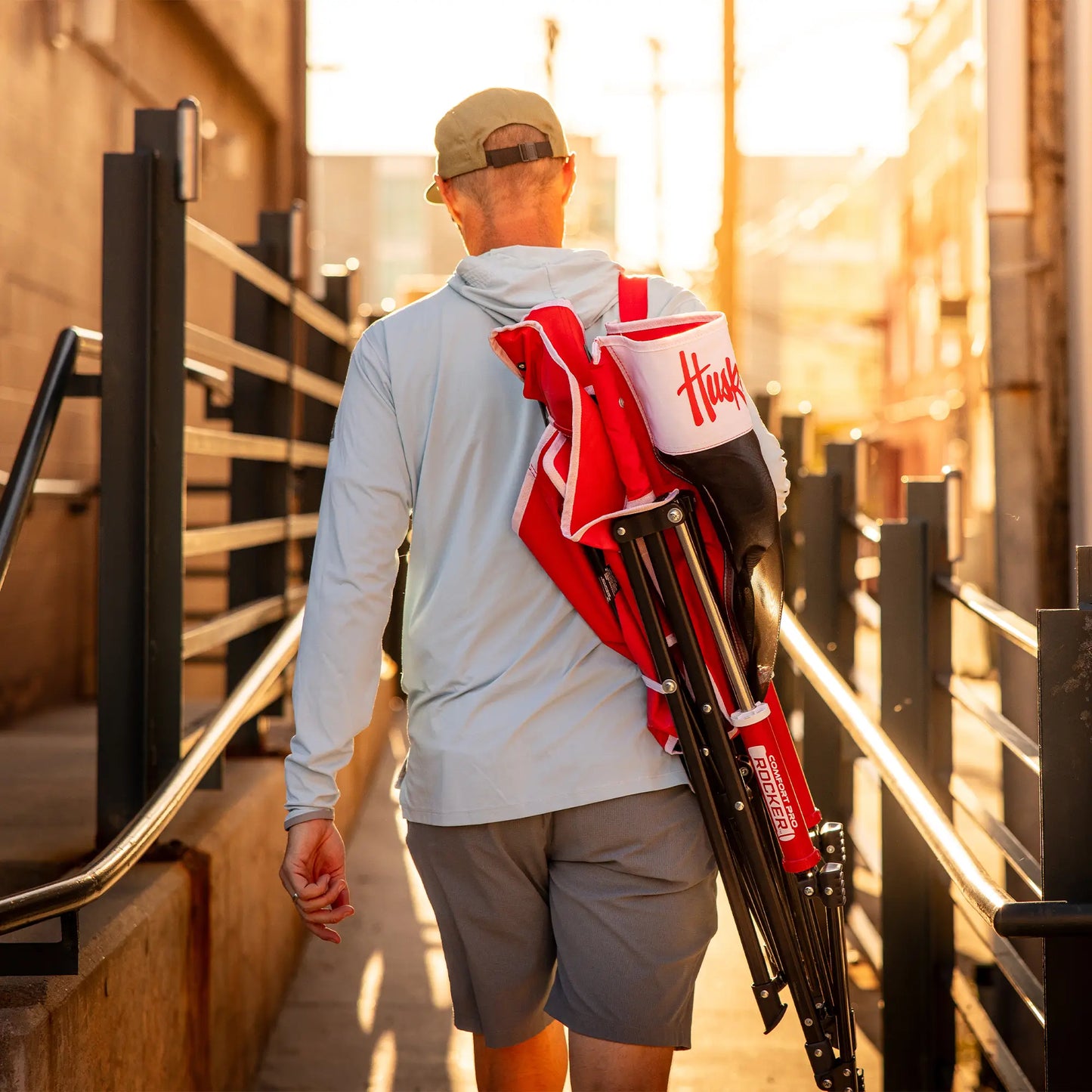 College Comfort Pro Rocker™ - Nebraska Cornhuskers - Fan Day Style