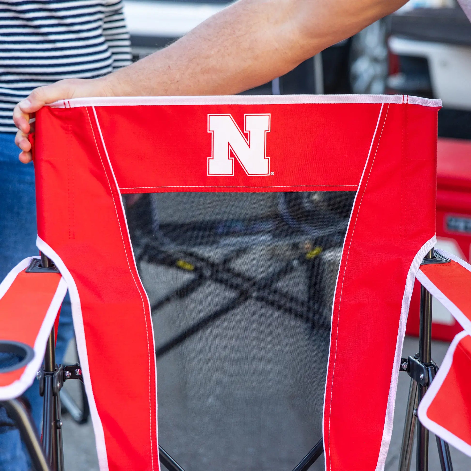 College Comfort Pro Rocker™ - Nebraska Cornhuskers - Fan Day Style