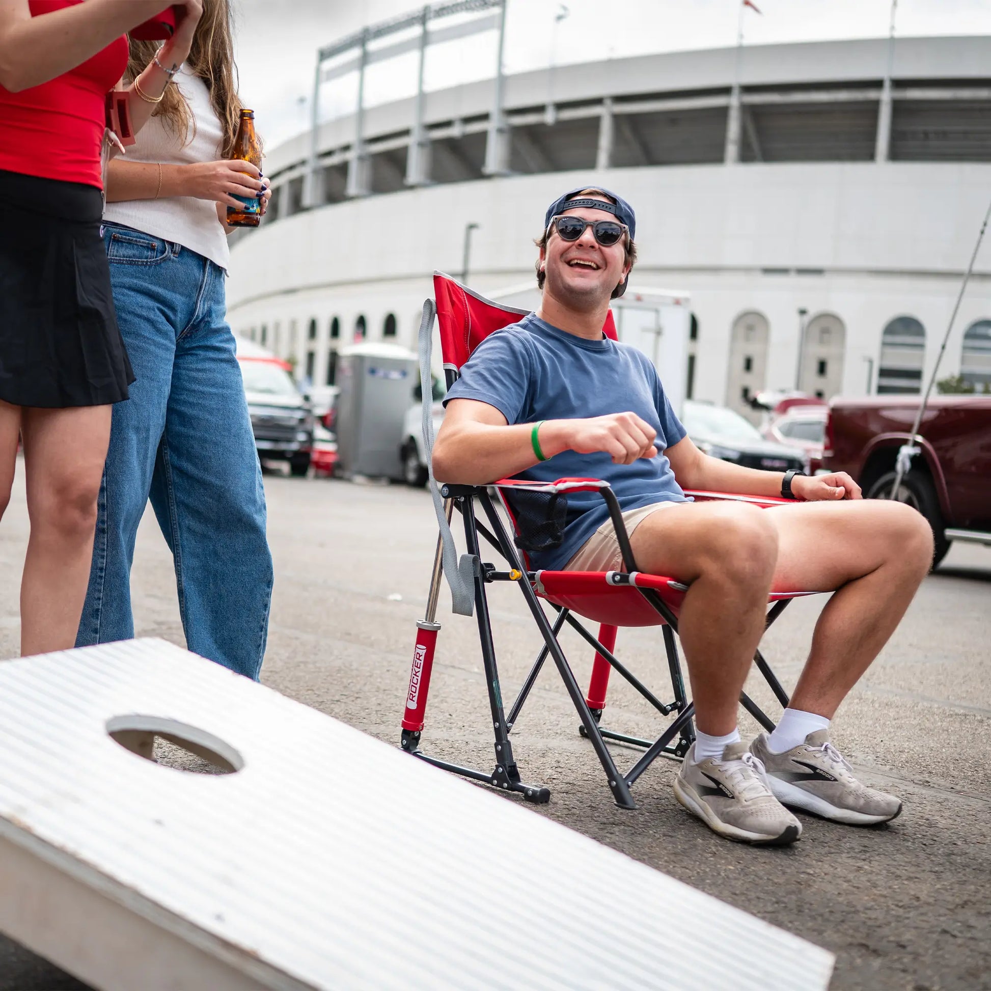 College Comfort Pro Rocker™ - Ohio State Buckeyes - Stadium Side Ready