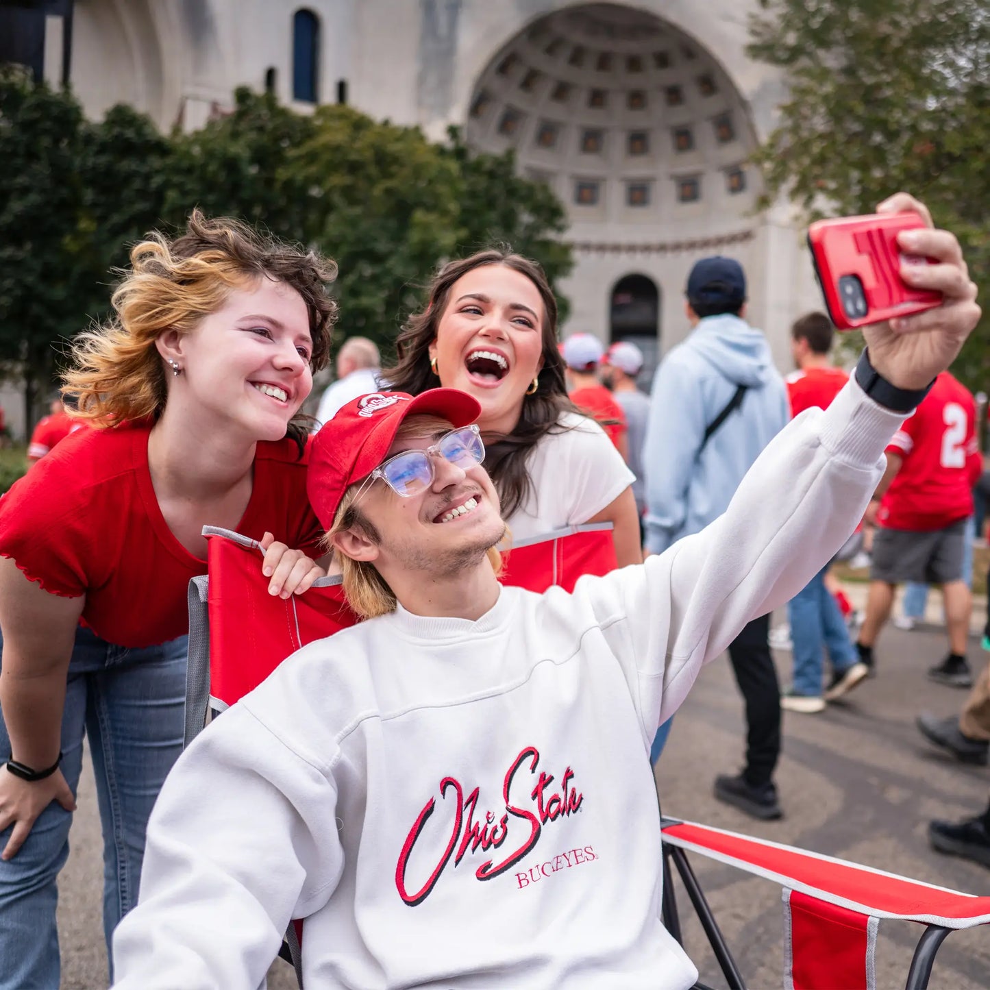 College Comfort Pro Rocker™ - Ohio State Buckeyes - Stadium Side Ready