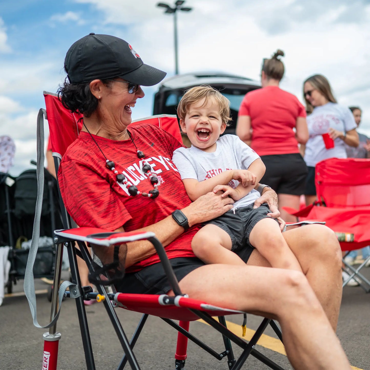 College Comfort Pro Rocker™ - Ohio State Buckeyes - Stadium Side Ready