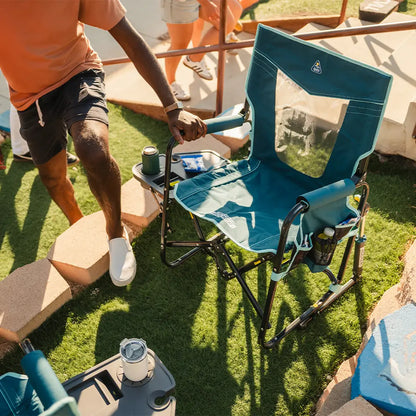 Stowaway Rocker™ with Side Table - Picnic Setup