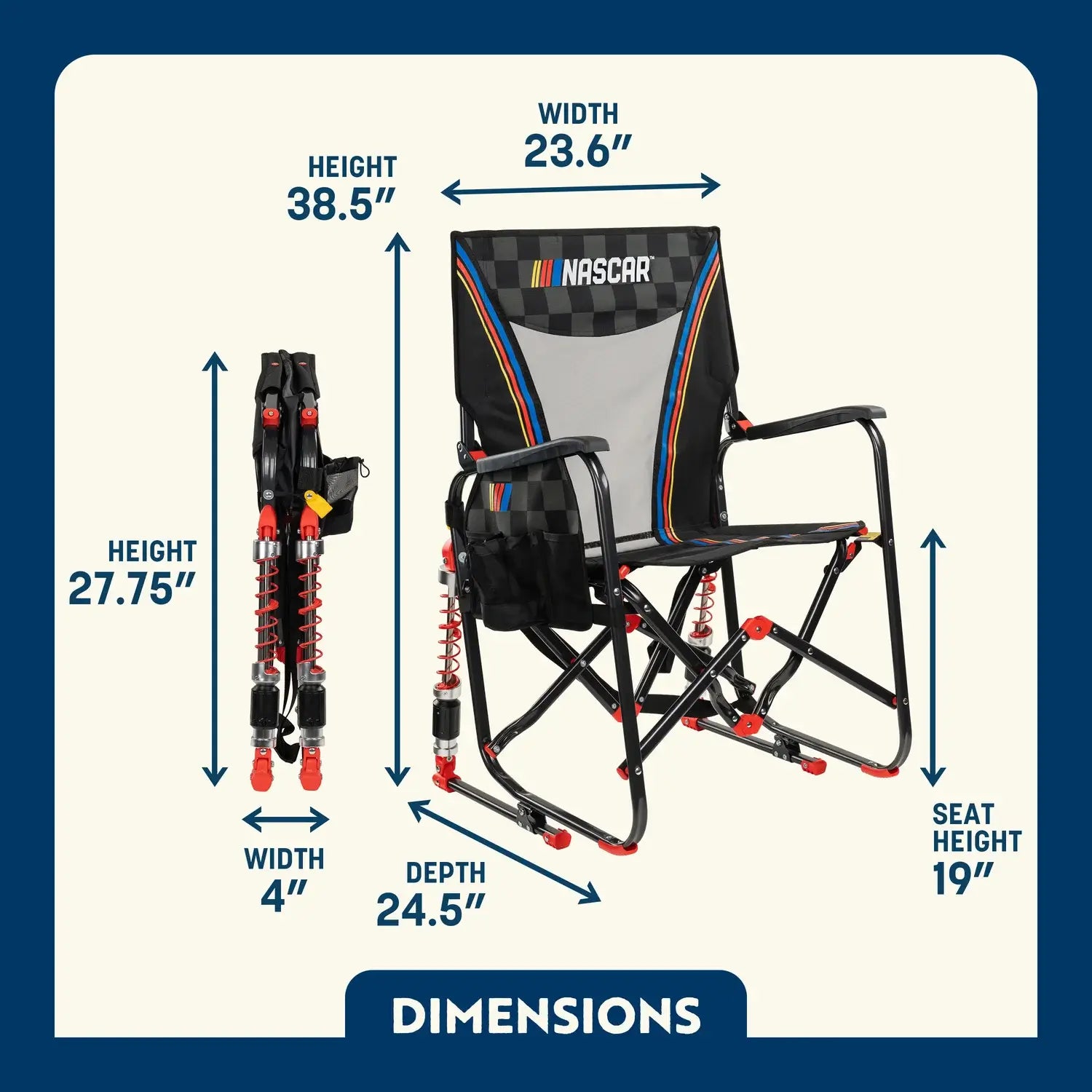 Adjustable Rocker™ - NASCAR - Weekend Rally Comfort