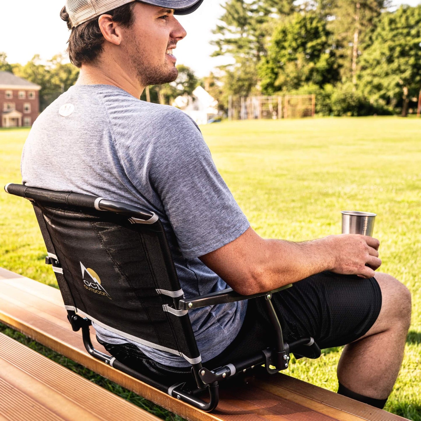Big Comfort Stadium Chair™ with Armrests - Home Team Choice