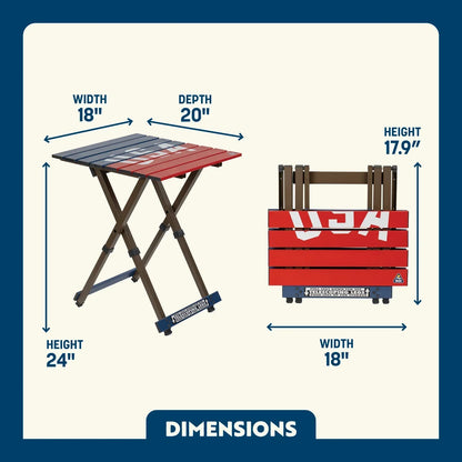Compact Camp Table 20™ - USA Anniversary Deluxe - Summer Classic