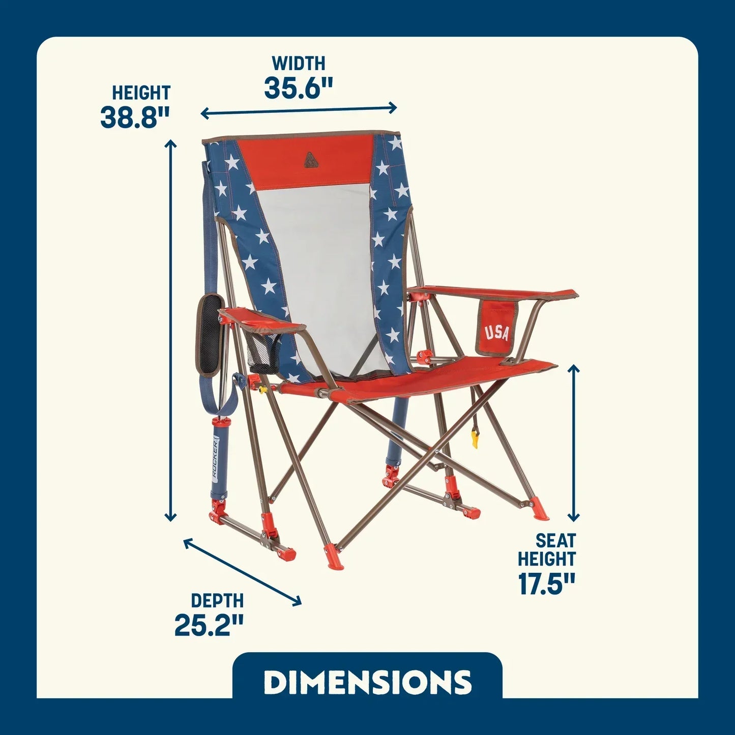 Comfort Pro Rocker™ - USA Anniversary Deluxe - Holiday Ready