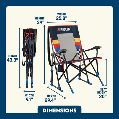 RoadTrip Rocker™ - NASCAR For Him - Sideline Comfort