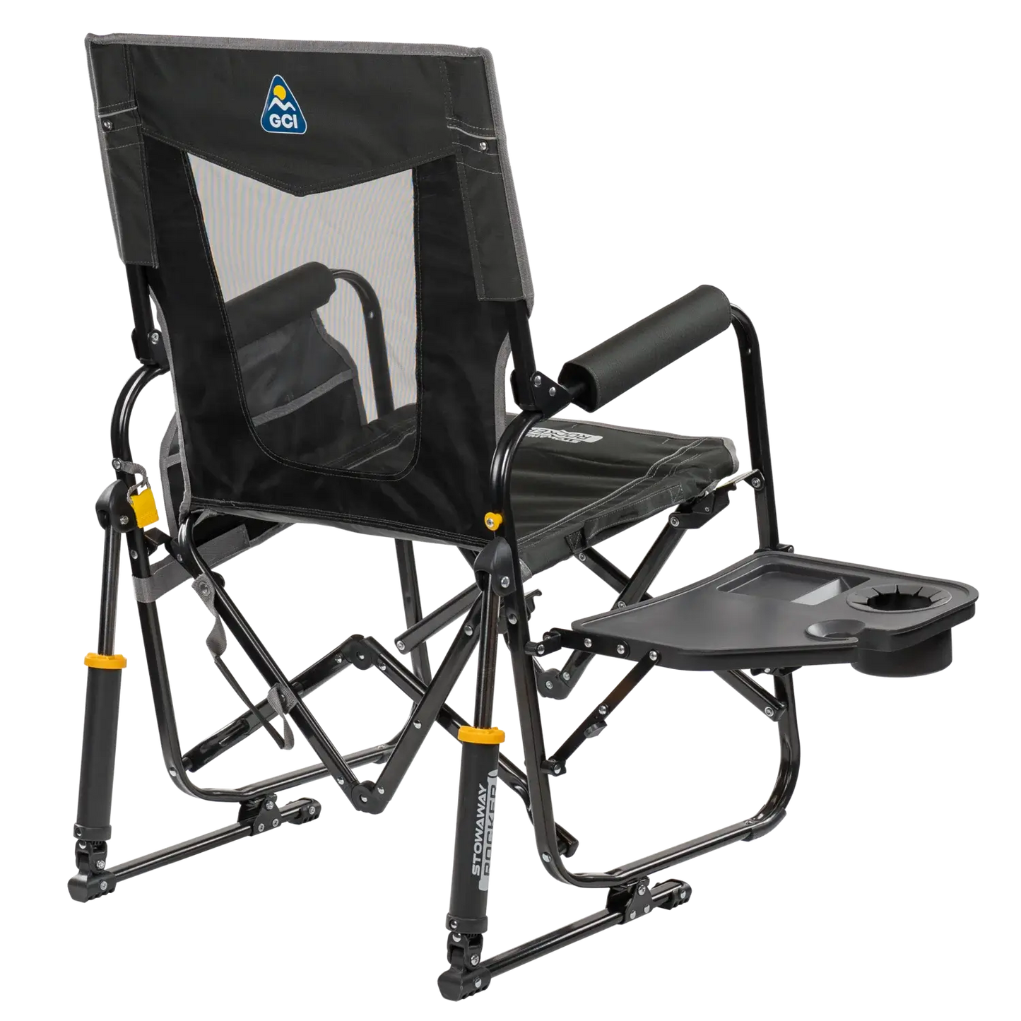 Stowaway Rocker™ with Side Table - Picnic Setup