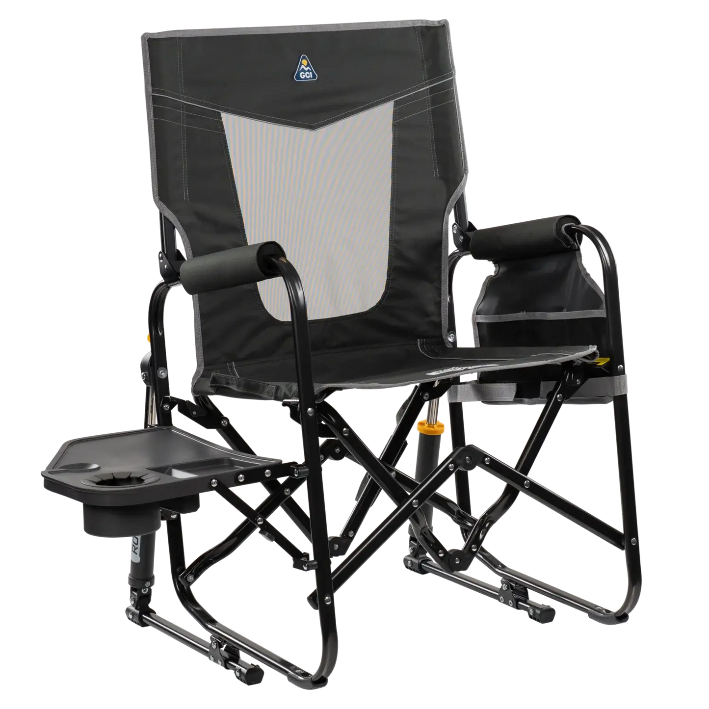 Stowaway Rocker™ with Side Table - Picnic Setup