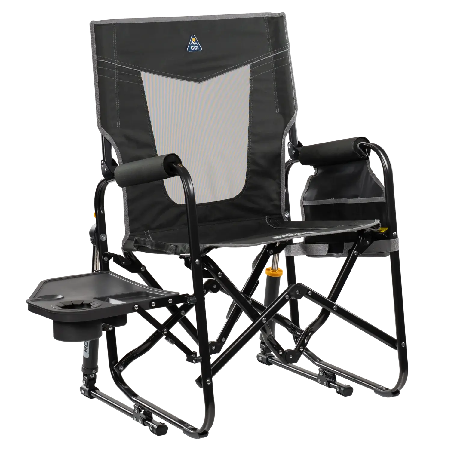 Stowaway Rocker™ with Side Table - Picnic Setup