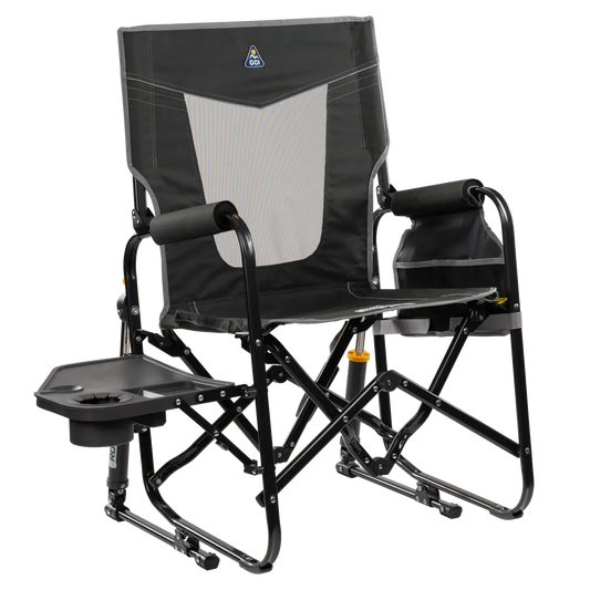 Stowaway Rocker™ with Side Table - Picnic Setup