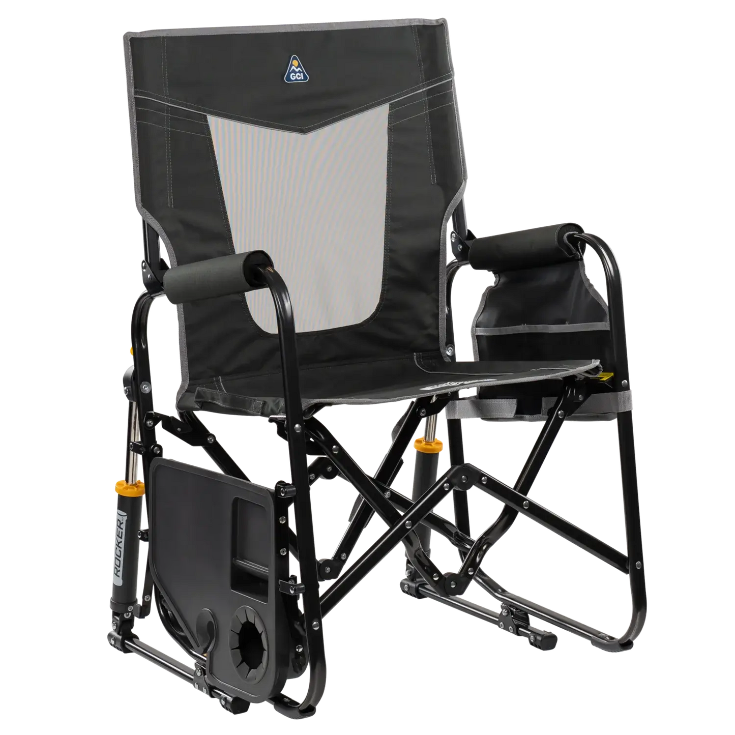Stowaway Rocker™ with Side Table - Picnic Setup