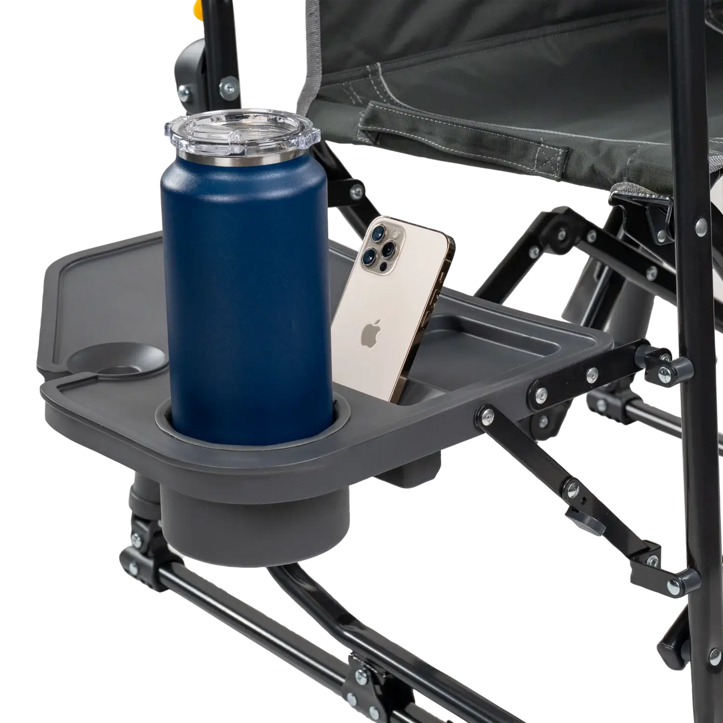 Stowaway Rocker™ with Side Table - Picnic Setup