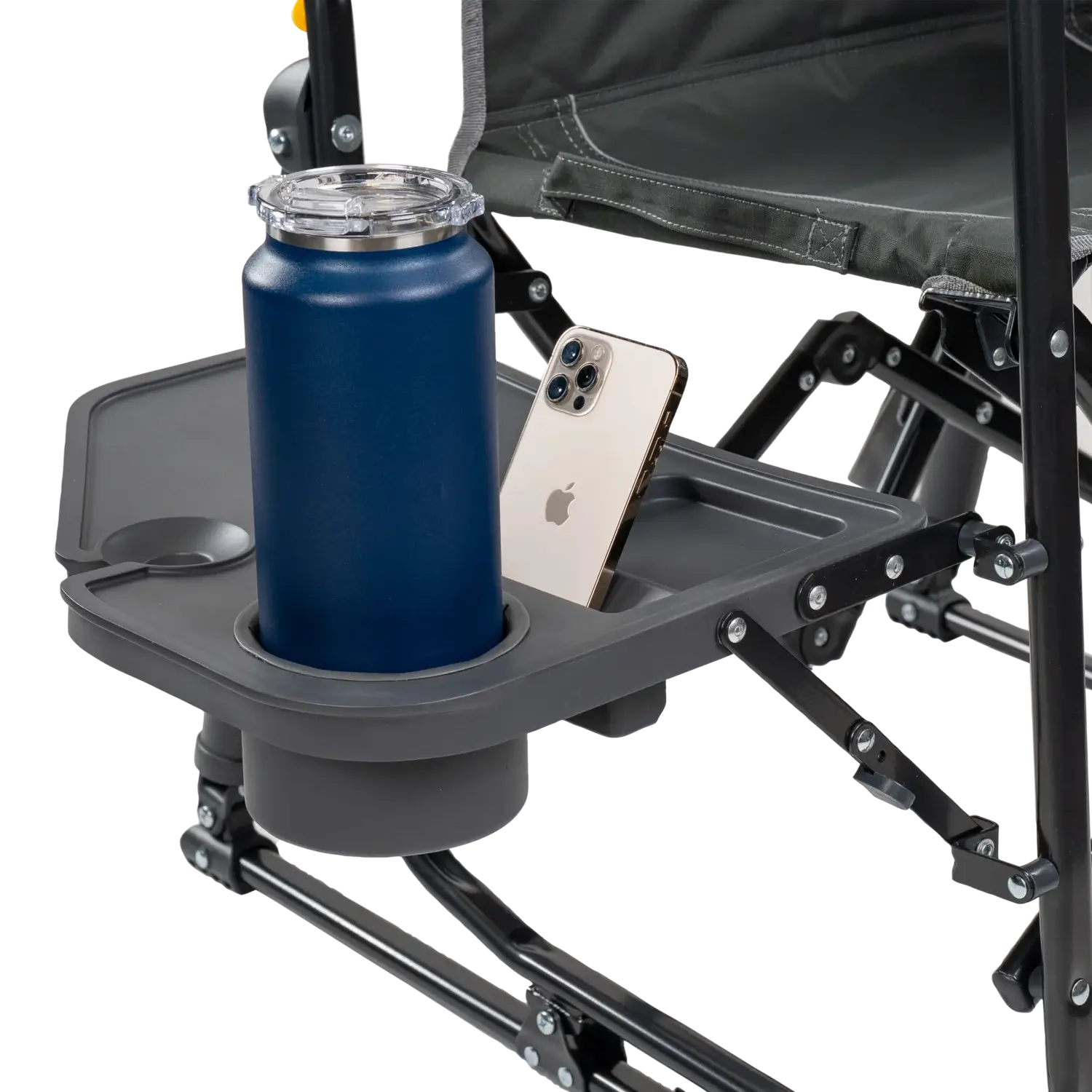 Stowaway Rocker™ with Side Table - Picnic Setup