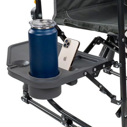 Stowaway Rocker™ with Side Table - Picnic Setup