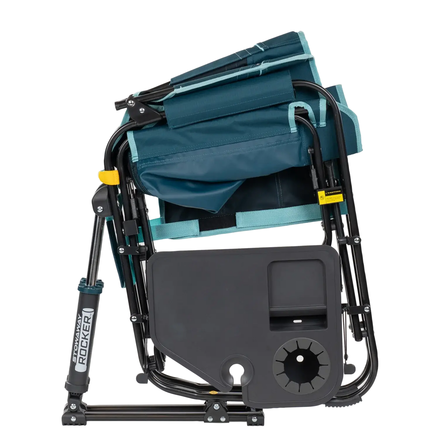 Stowaway Rocker™ with Side Table - Picnic Setup