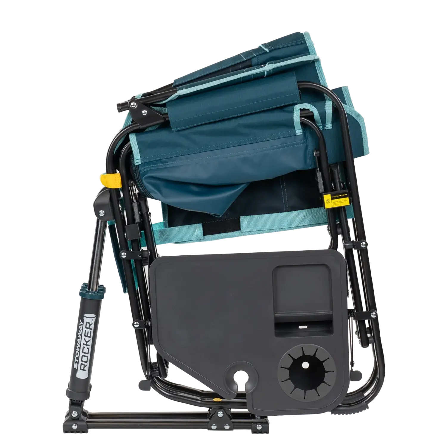 Stowaway Rocker™ with Side Table - Picnic Setup
