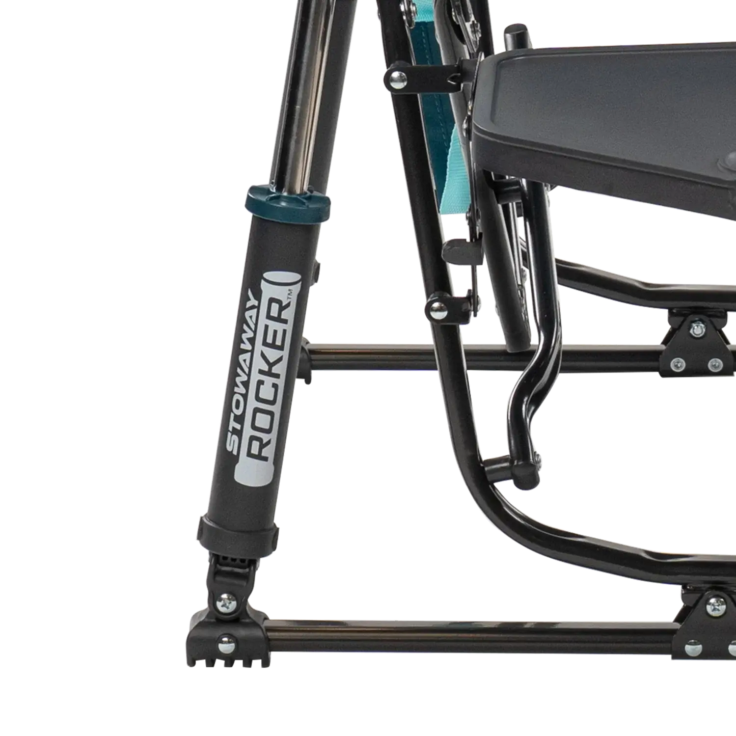 Stowaway Rocker™ with Side Table - Picnic Setup