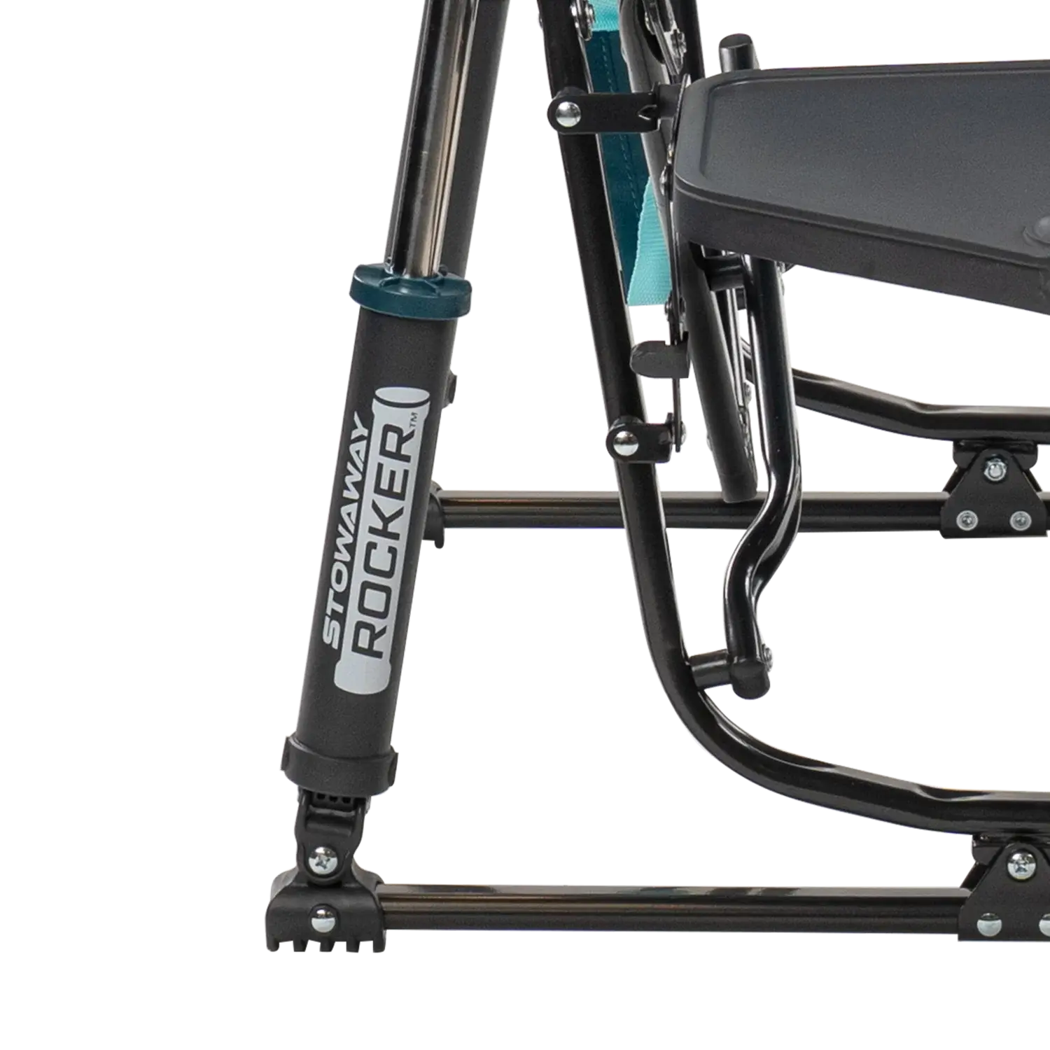 Stowaway Rocker™ with Side Table - Picnic Setup