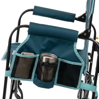 Stowaway Rocker™ with Side Table - Picnic Setup