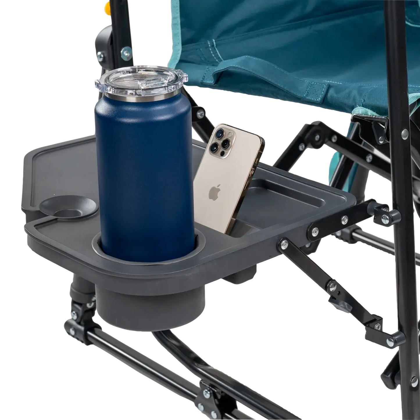 Stowaway Rocker™ with Side Table - Picnic Setup